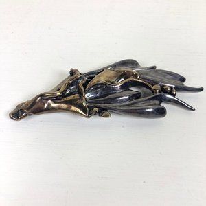 ]Silver Brooch Flower Pin Silver 925